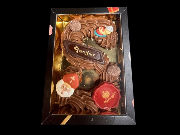 Room chocolade letterklein